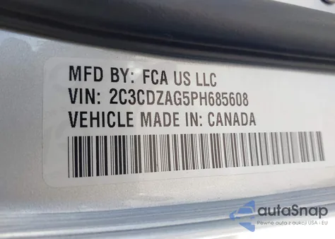 2023 Dodge Challenger Sxt from USA, damaged, VIN 2C3CDZAG5PH685608